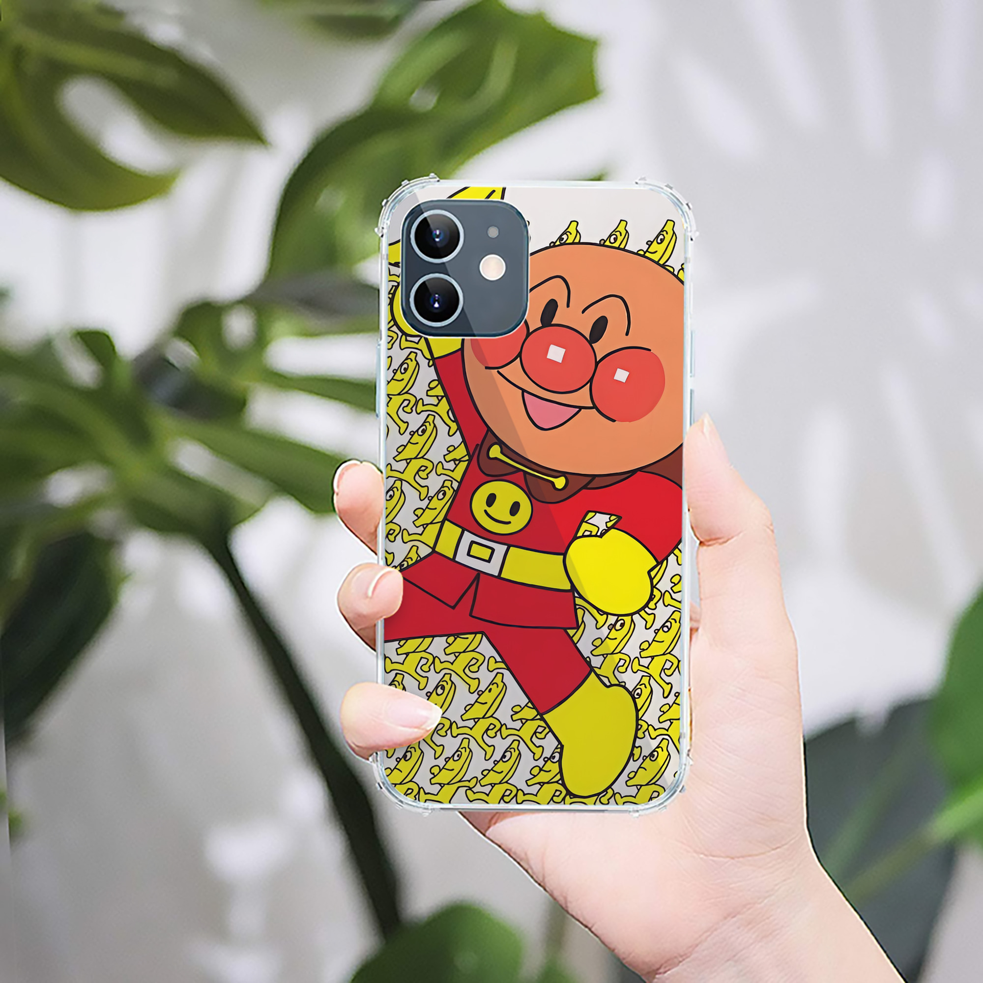（画像用） アンパンマン Anpanman 【iPhone 12シリーズ対応】透明スマホケース（クリアソフトケース）